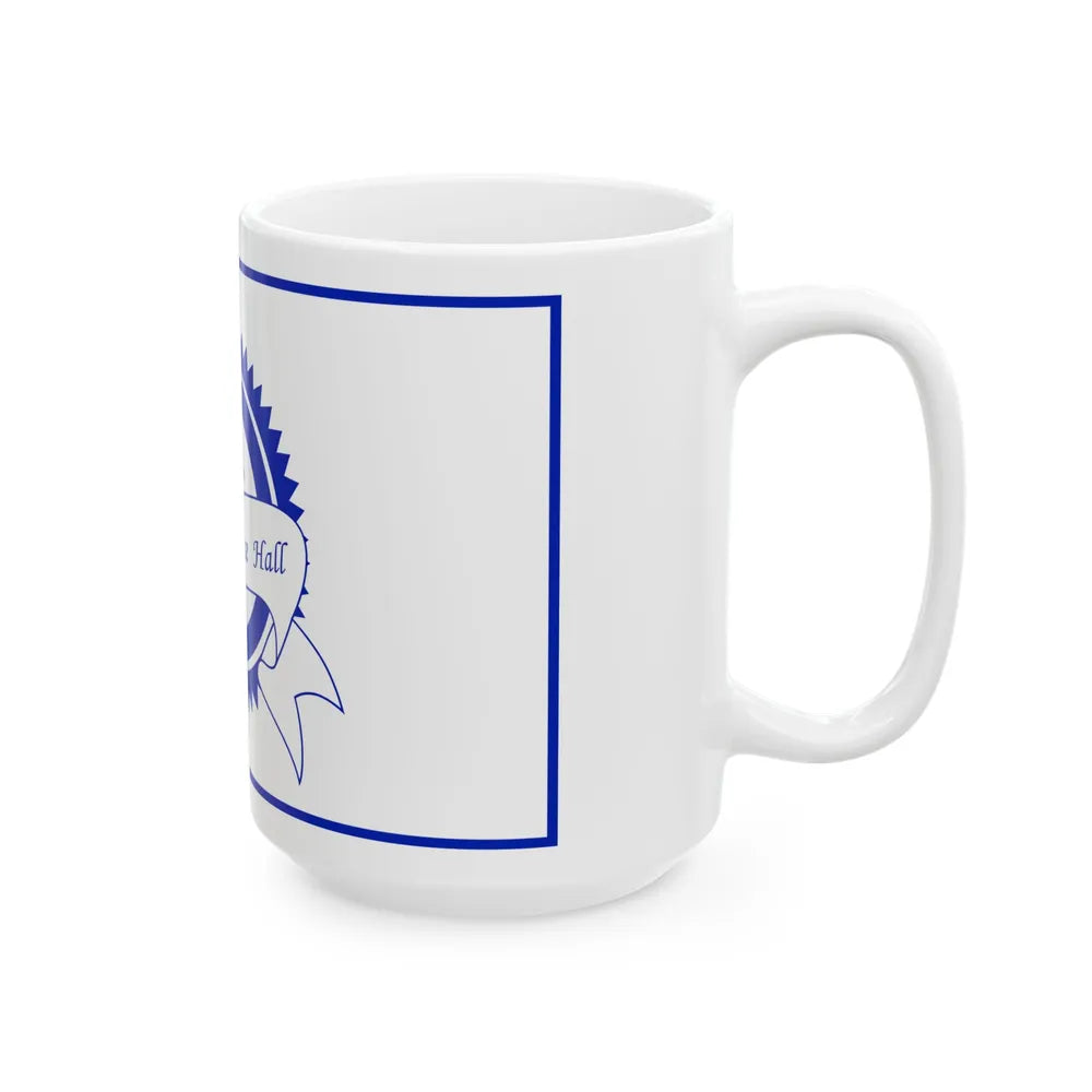 Flag of White Hall West Virginia 2018-2020 (United States) White Coffee Mug - Go Mug Yourself