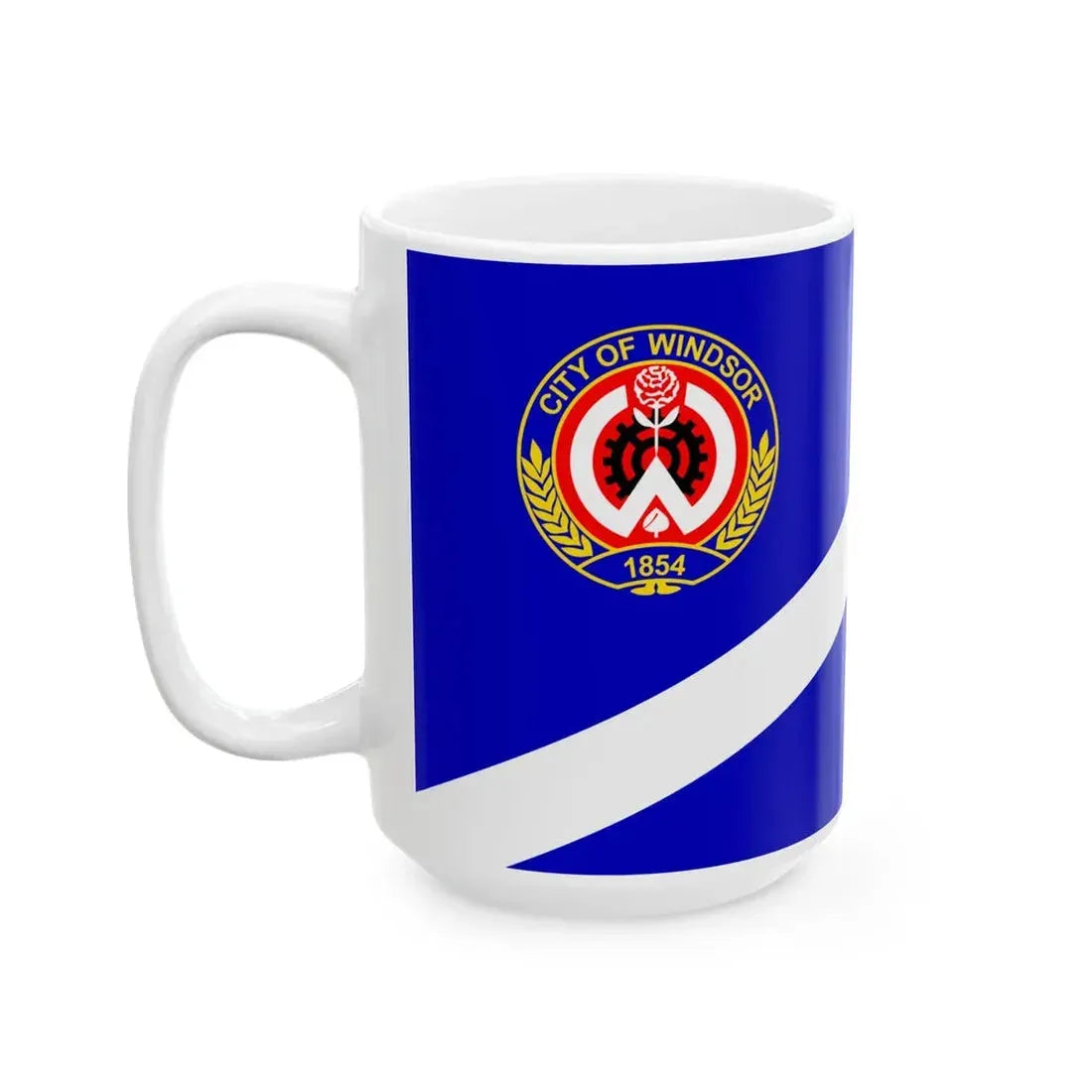 Flag of Windsor (Canada) White Coffee Mug - Go Mug Yourself