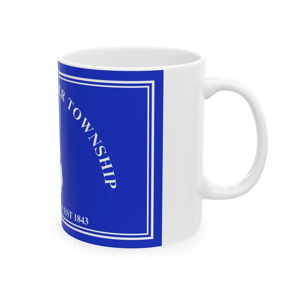 Flag of Windsor Charter Township Michigan (United States) White Coffee Mug - Go Mug Yourself