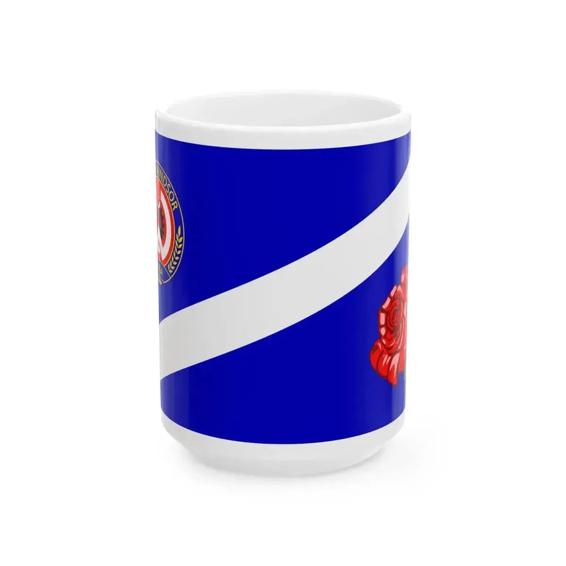 Flag of Windsor Ontario Canada - White Coffee Mug 15oz - Go Mug Yourself