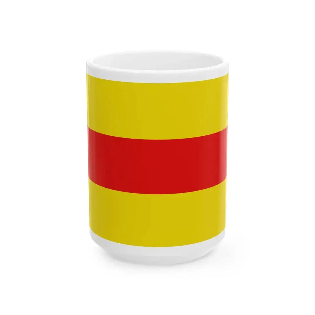 Flag of Wingene (Belgium) White Coffee Mug 15oz - Go Mug Yourself