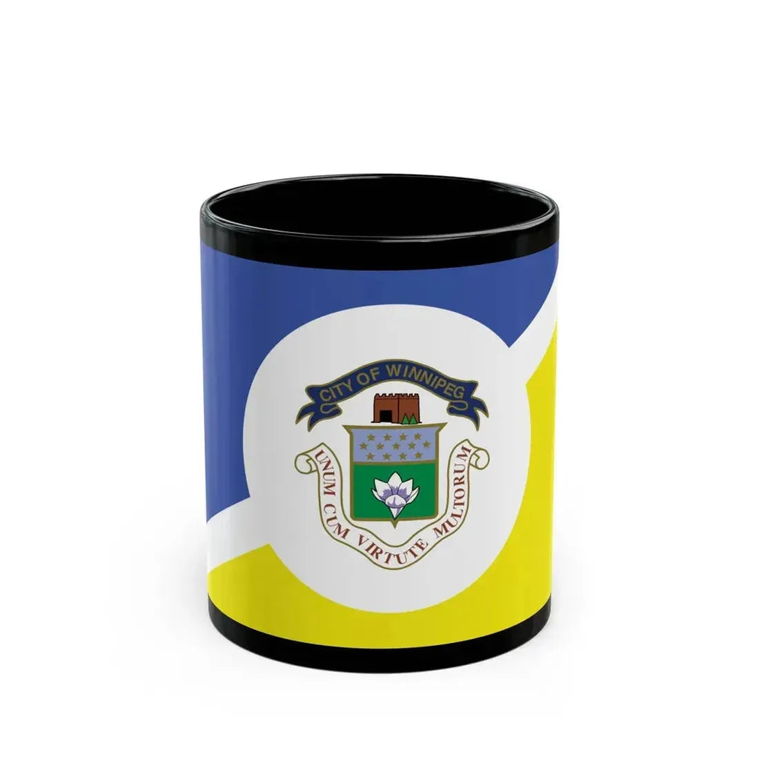Flag of Winnipeg Canada - Black Coffee Mug 11oz - Go Mug Yourself