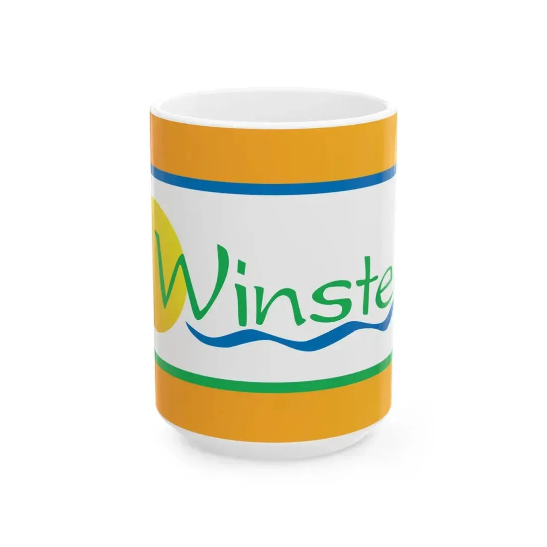 Flag of Winsted Minnesota (United States) White Coffee Mug 15oz - Go Mug Yourself