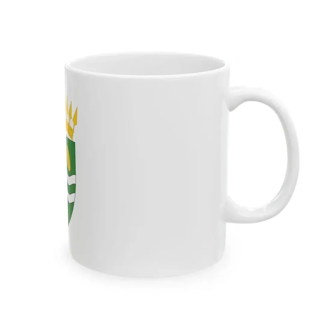Flag of Woleu-Ntem Province Gabon (Gabon) White Coffee Mug - Go Mug Yourself