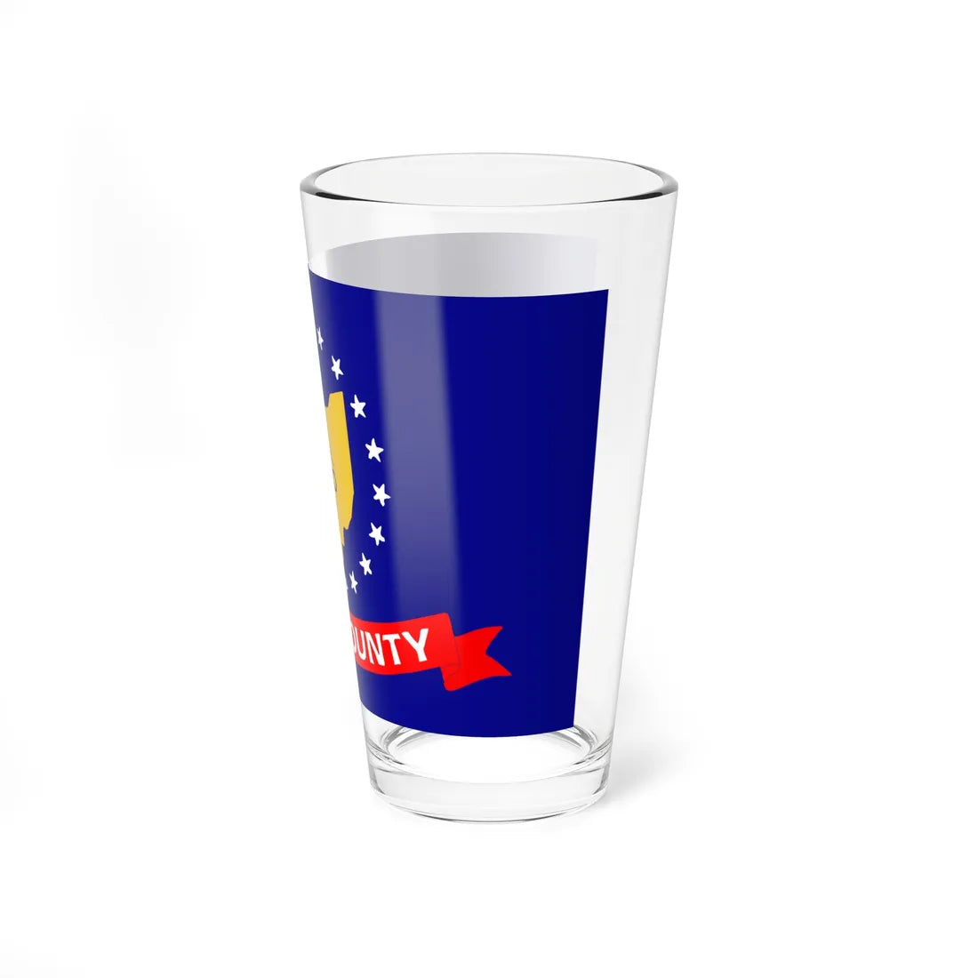 Flag of Wood County Ohio (United States) Pint Glass 16oz - Go Mug Yourself