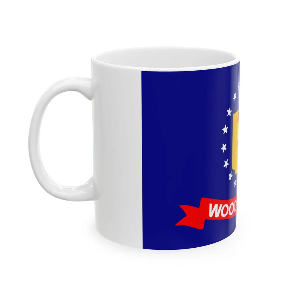 Flag of Wood County Ohio (United States) White Coffee Mug - Go Mug Yourself