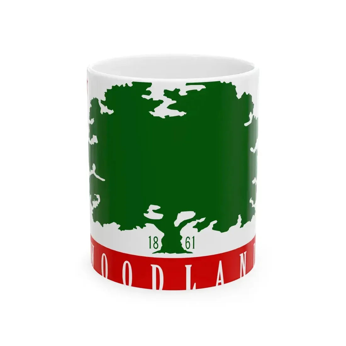 Flag of Woodland California (United States) White Coffee Mug 11oz - Go Mug Yourself