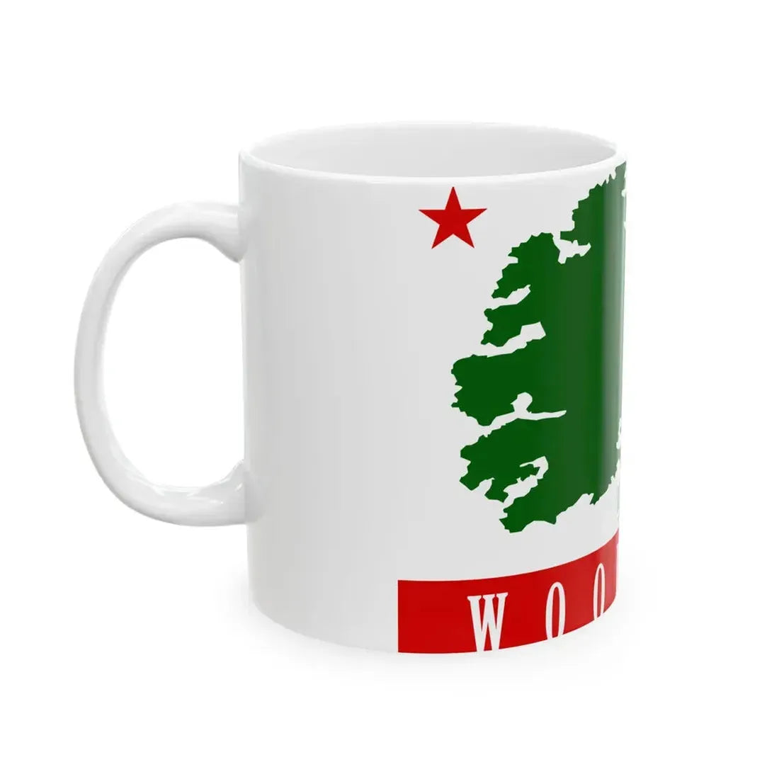 Flag of Woodland California (United States) White Coffee Mug - Go Mug Yourself