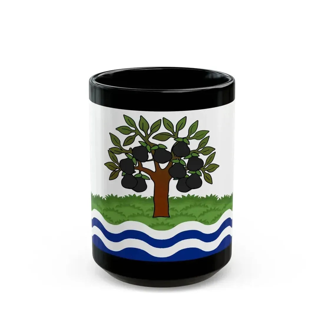 Flag of Worcestershire UK - Black Coffee Mug 15oz - Go Mug Yourself