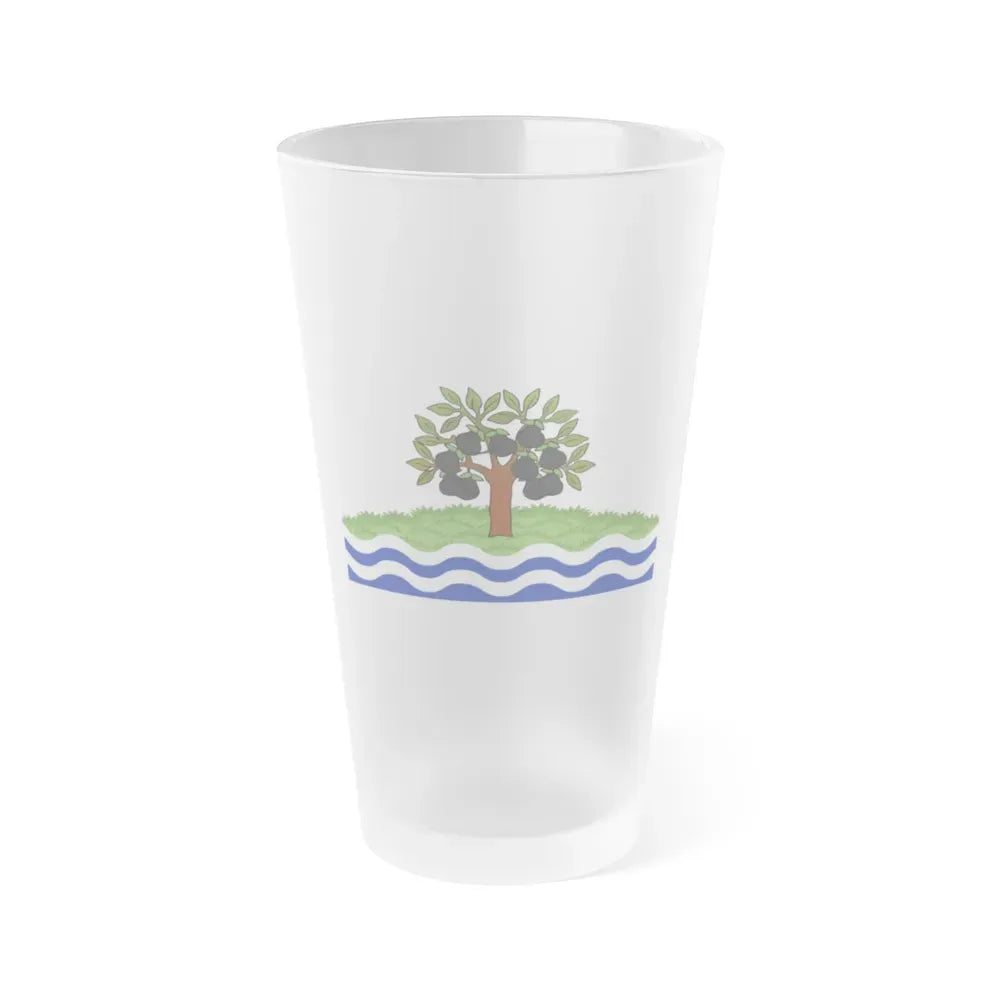 Flag of Worcestershire UK - Frosted Pint Glass 16oz 16oz Frosted - Go Mug Yourself