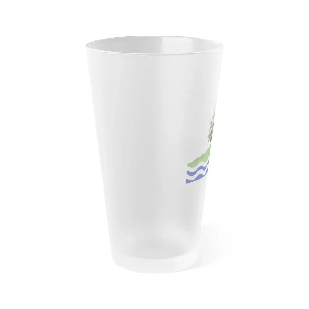 Flag of Worcestershire UK - Frosted Pint Glass 16oz - Go Mug Yourself