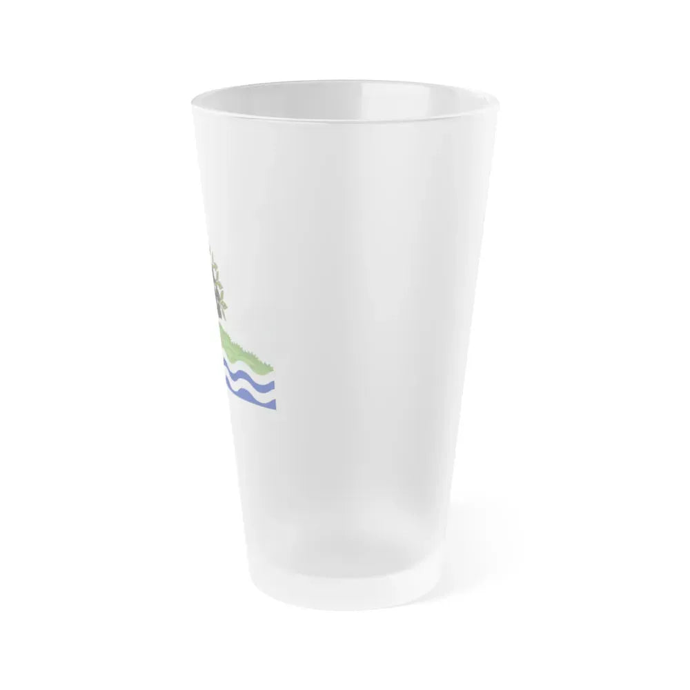 Flag of Worcestershire UK - Frosted Pint Glass 16oz - Go Mug Yourself