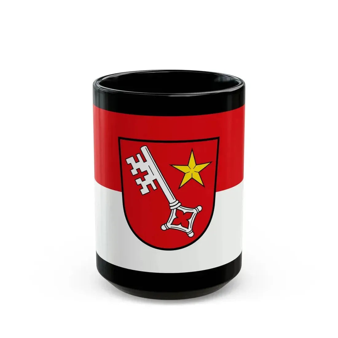 Flag of Worms Germany - Black Coffee Mug 15oz - Go Mug Yourself