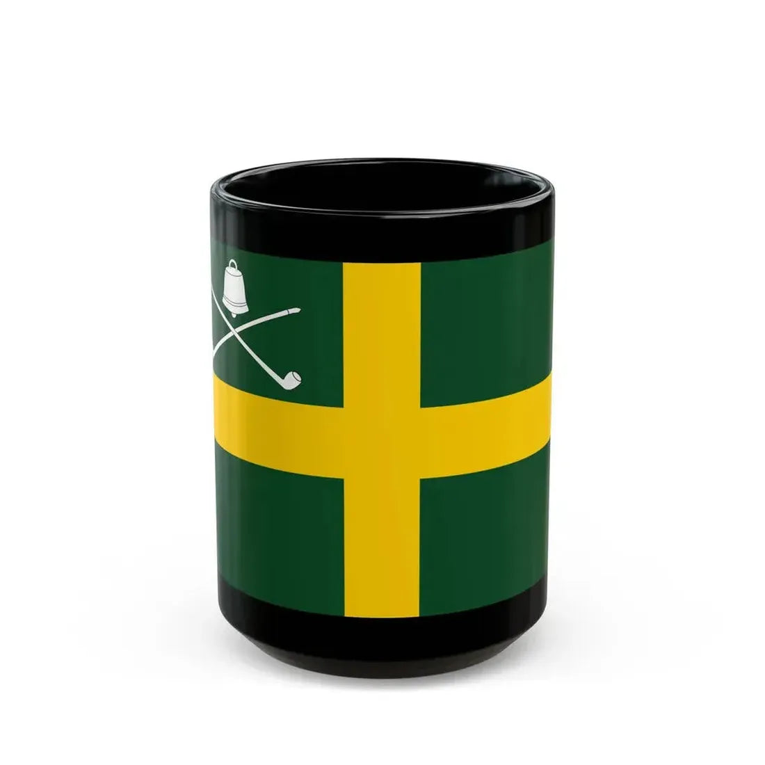 Flag of Wreay UK - Black Coffee Mug 15oz - Go Mug Yourself