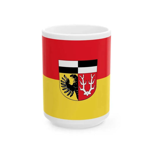 Flag of Wunsiedel Germany - White Coffee Mug 15oz - Go Mug Yourself