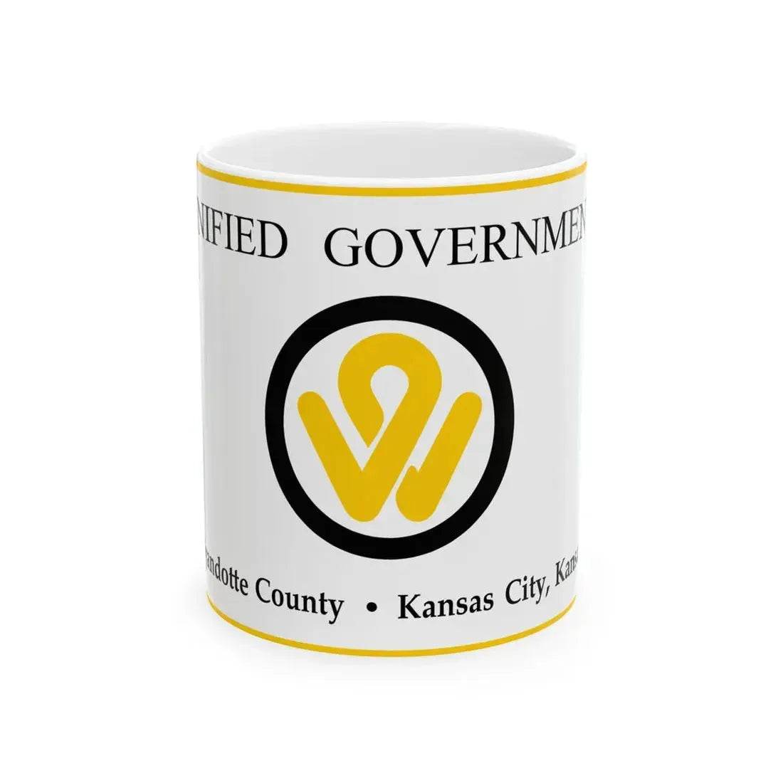 Flag of Wyandotte County Kansas (United States) White Coffee Mug 11oz - Go Mug Yourself
