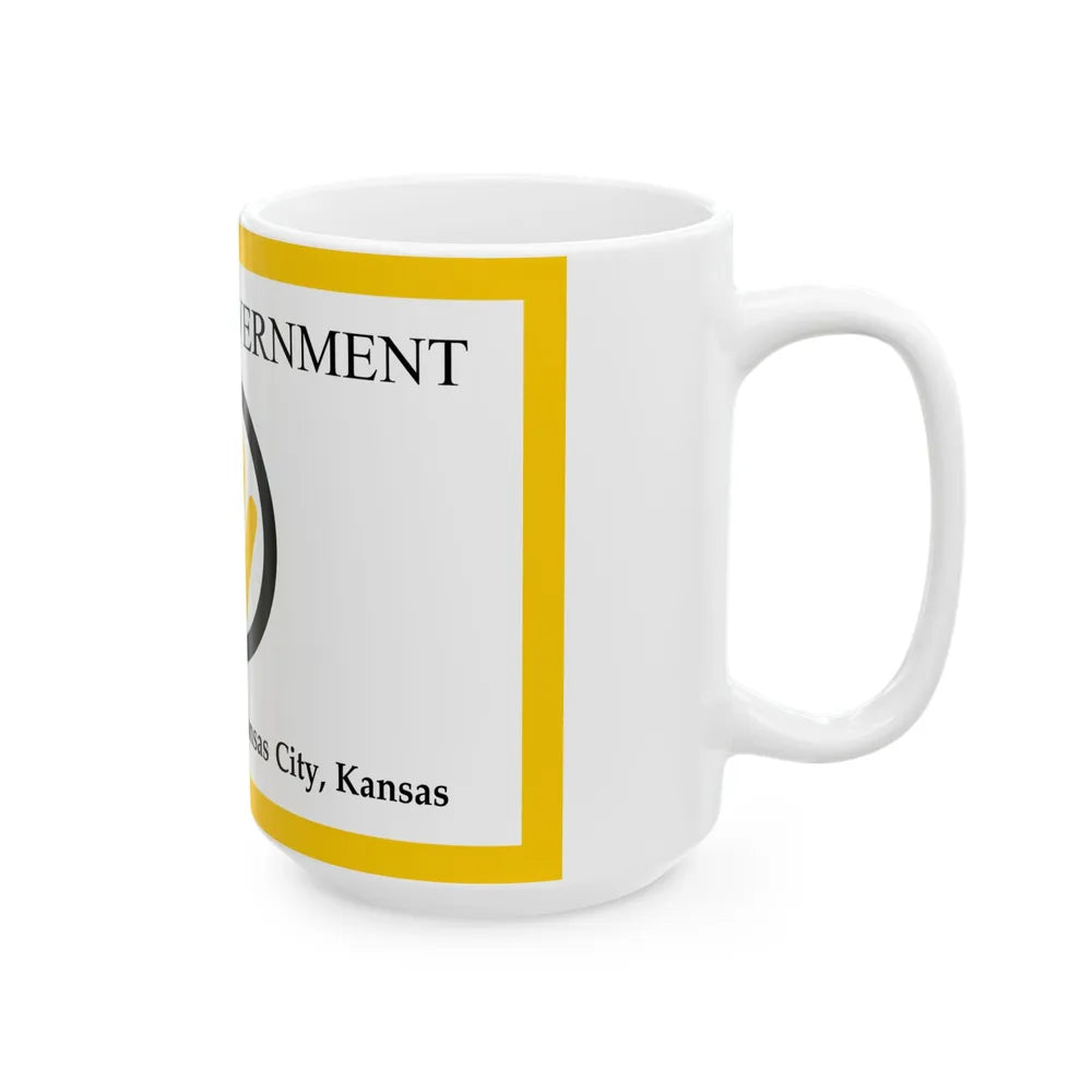 Flag of Wyandotte County Kansas (United States) White Coffee Mug - Go Mug Yourself
