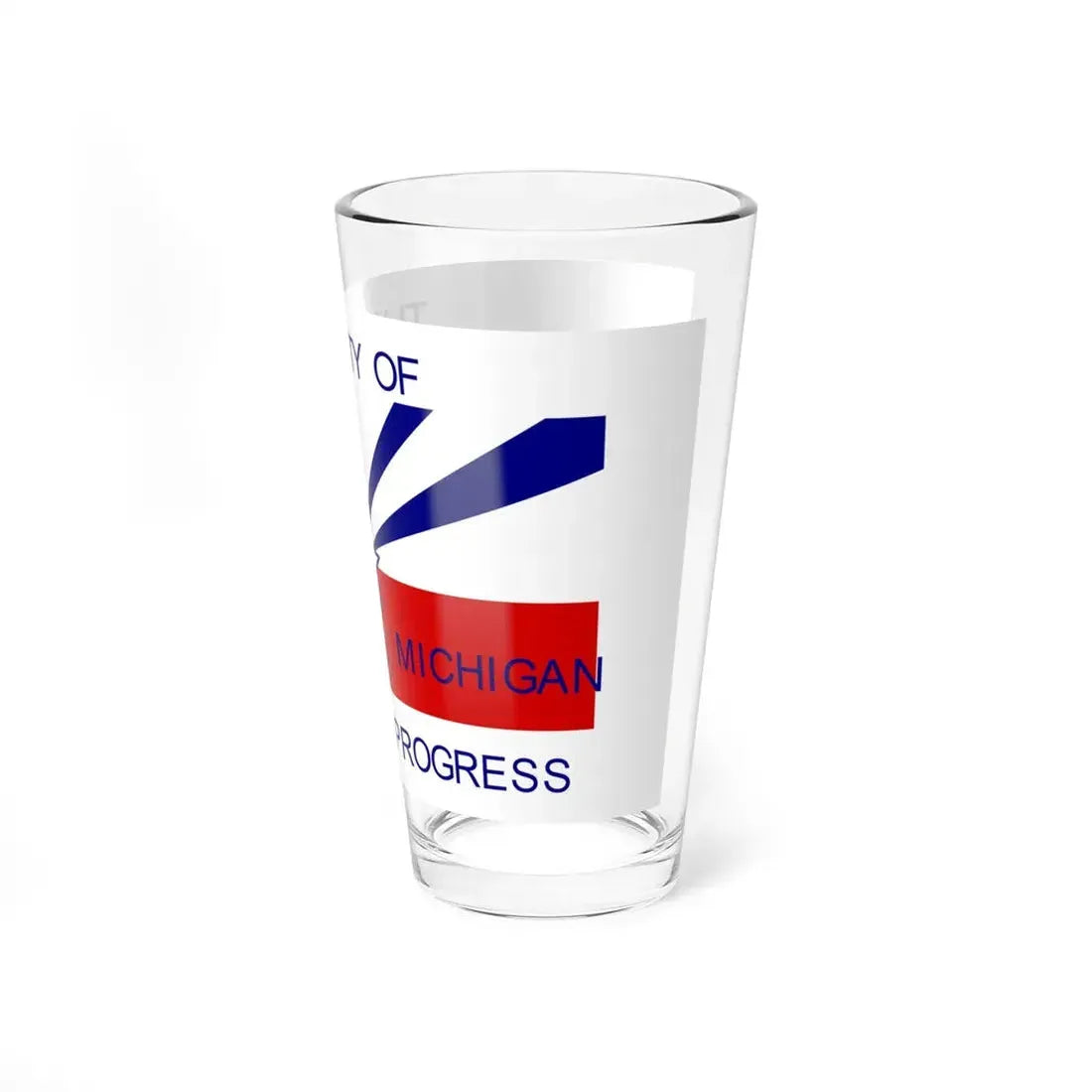 Flag of Wyoming Michigan (United States) Pint Glass 16oz - Go Mug Yourself
