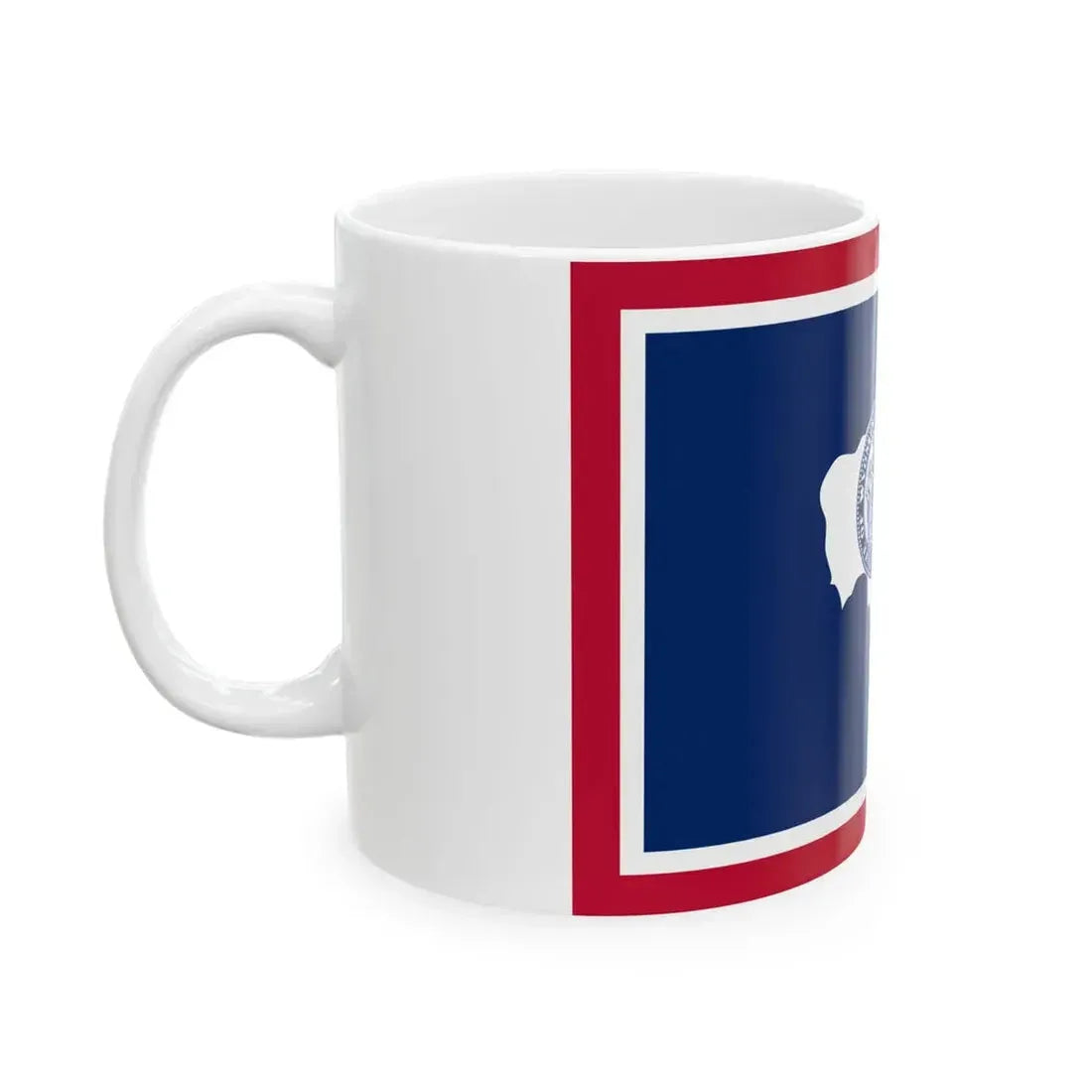 Flag of Wyoming (United States) White Coffee Mug - Go Mug Yourself
