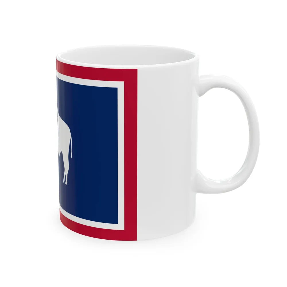 Flag of Wyoming (United States) White Coffee Mug - Go Mug Yourself