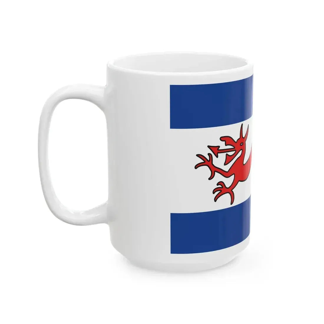 Flag of Y Wladfa (Argentina) White Coffee Mug - Go Mug Yourself