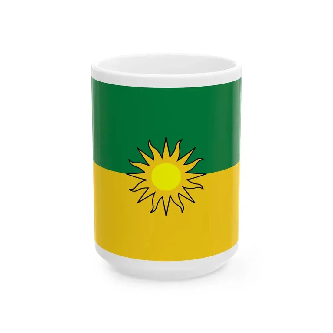 Flag of Yacuambi (Ecuador) White Coffee Mug 15oz - Go Mug Yourself