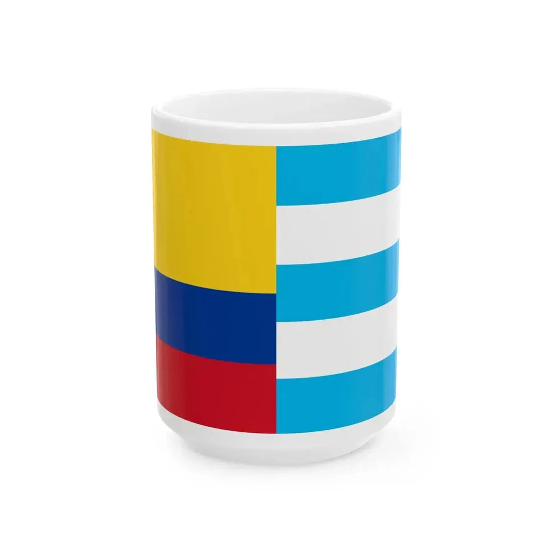 Flag of Yaguachi (Ecuador) White Coffee Mug 15oz - Go Mug Yourself