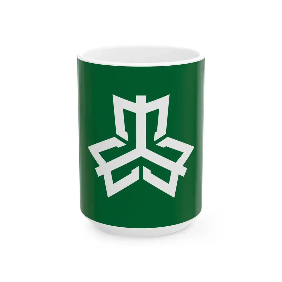 Flag of Yahaba Iwate (Japan) White Coffee Mug 15oz - Go Mug Yourself
