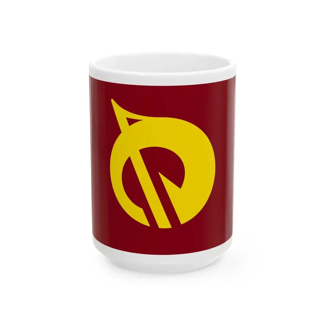 Flag of Yakage Okayama (Japan) White Coffee Mug 15oz - Go Mug Yourself