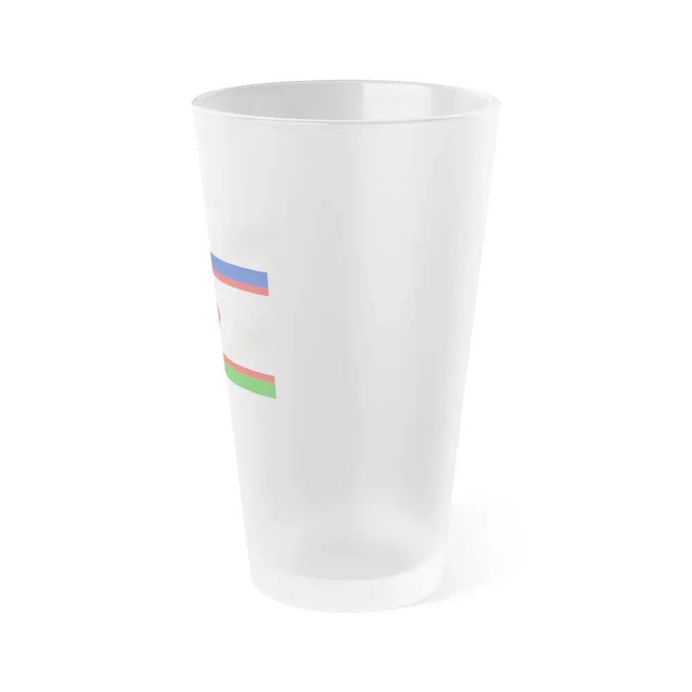 Flag of Yakutsk Russia - Frosted Pint Glass 16oz - Go Mug Yourself