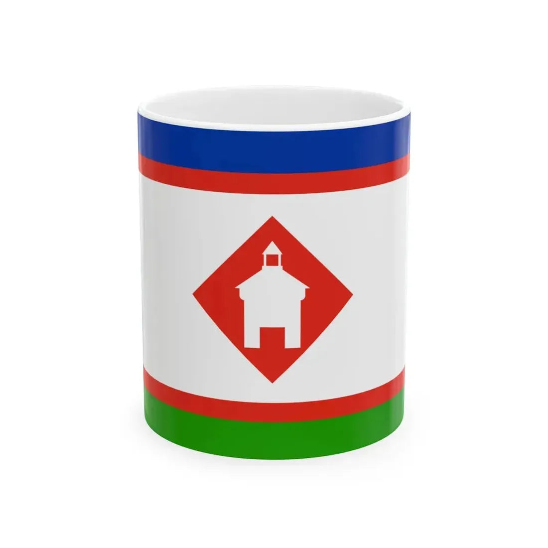 Flag of Yakutsk Russia - White Coffee Mug 11oz - Go Mug Yourself