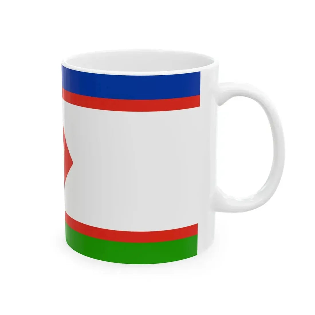 Flag of Yakutsk Russia - White Coffee Mug - Go Mug Yourself
