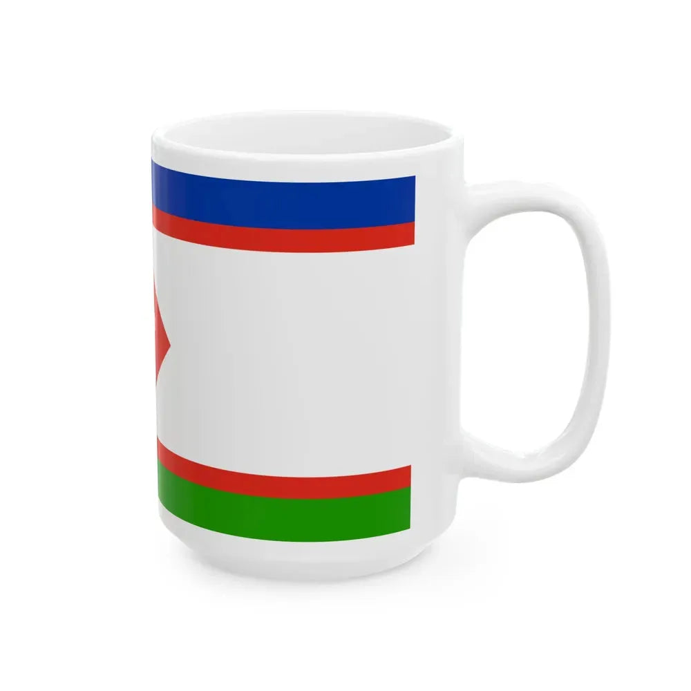 Flag of Yakutsk Russia - White Coffee Mug - Go Mug Yourself