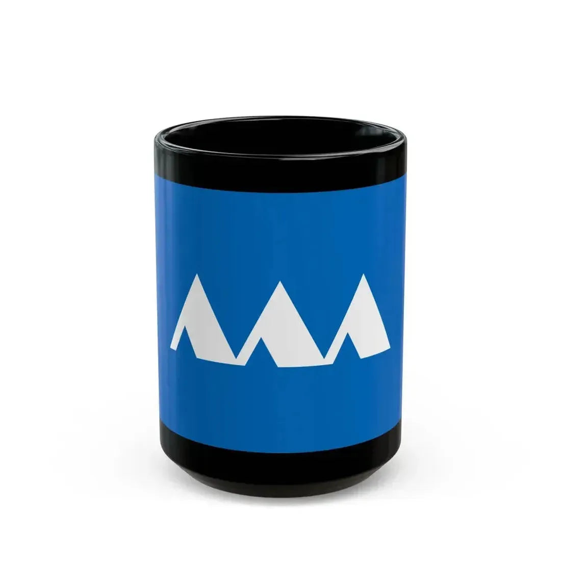 Flag of Yamagata Prefecture Japan - Black Coffee Mug 15oz - Go Mug Yourself
