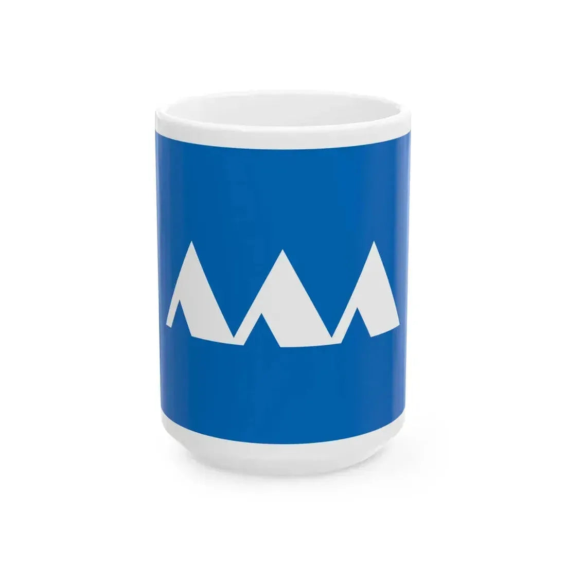 Flag of Yamagata Prefecture Japan - White Coffee Mug 15oz - Go Mug Yourself