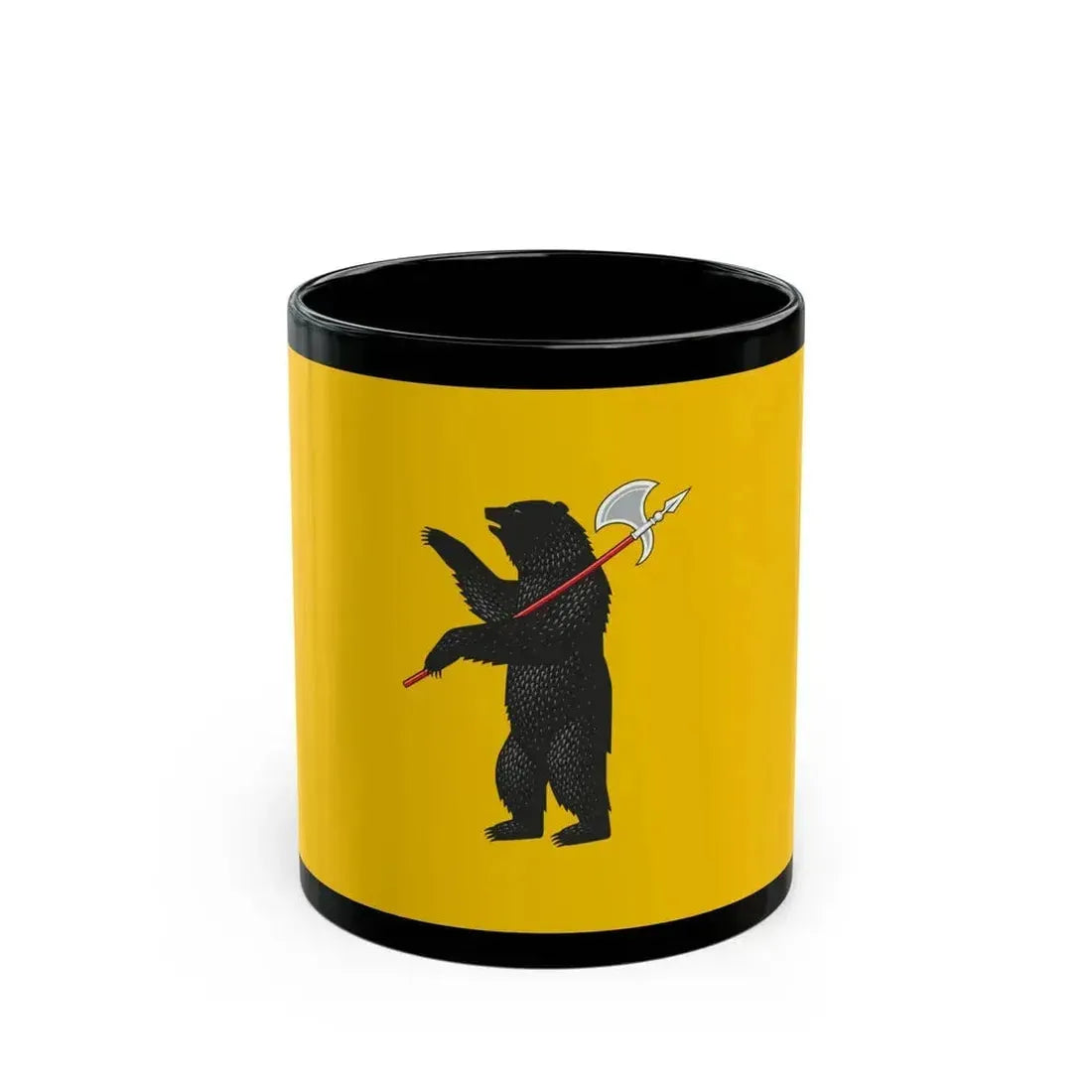 Flag of Yaroslavl Oblast Russia - Black Coffee Mug 11oz - Go Mug Yourself