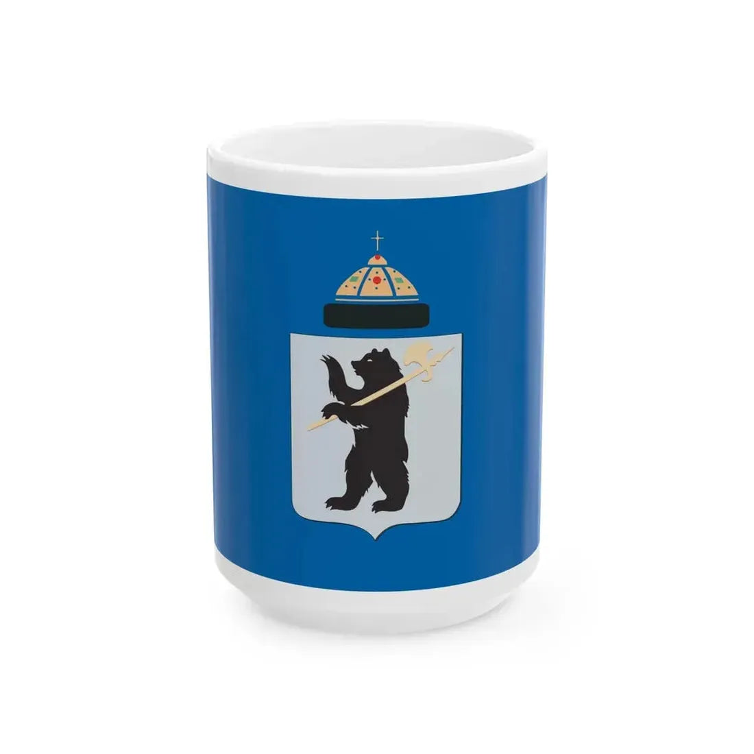 Flag of Yaroslavl Russia - White Coffee Mug 15oz - Go Mug Yourself