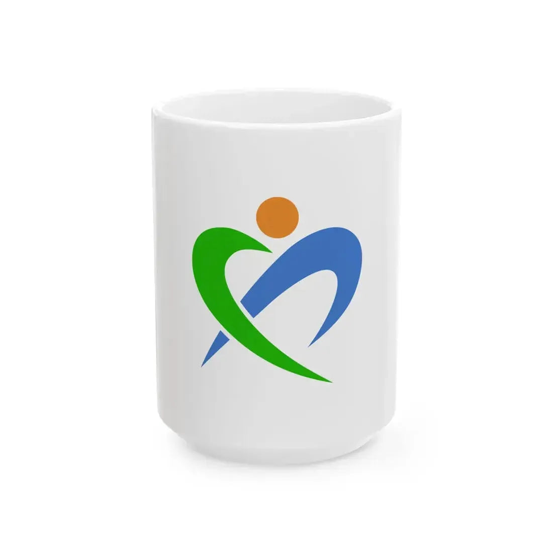 Flag of Yasu Shiga (Japan) White Coffee Mug 15oz - Go Mug Yourself