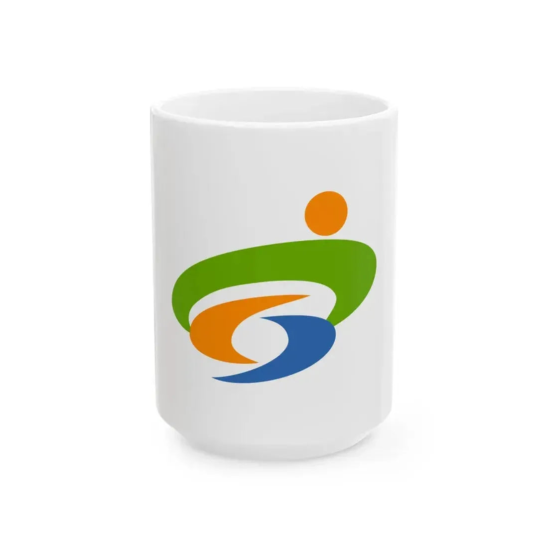Flag of Yasugi Shimane (Japan) White Coffee Mug 15oz - Go Mug Yourself