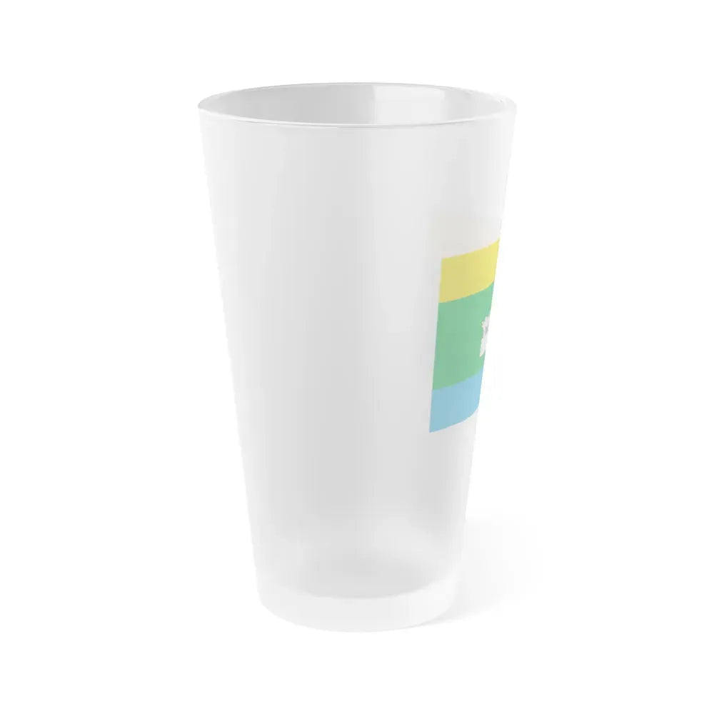 Flag of Yekaterinburg Russia - Frosted Pint Glass 16oz - Go Mug Yourself