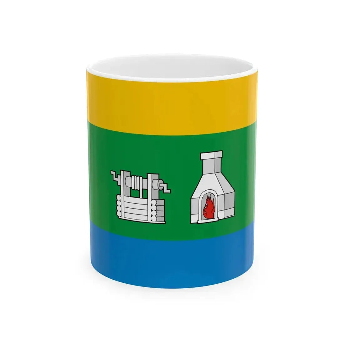 Flag of Yekaterinburg Russia - White Coffee Mug 11oz - Go Mug Yourself