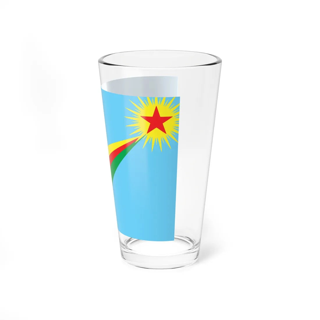 Flag of Yekitiya Star (Syria) Pint Glass 16oz - Go Mug Yourself