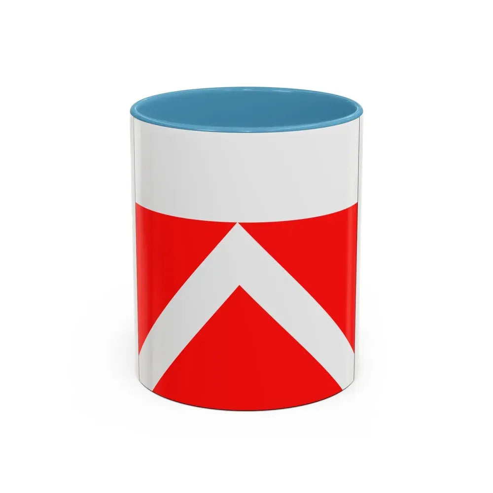 Flag of Yens Switzerland - Accent Coffee Mug 11oz Light Blue - Go Mug Yourself