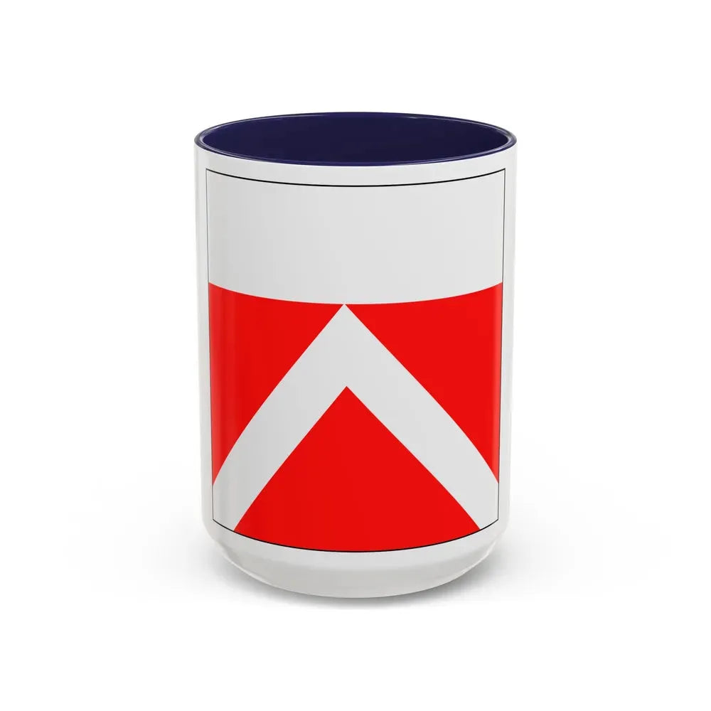 Flag of Yens Switzerland - Accent Coffee Mug 15oz Navy - Go Mug Yourself