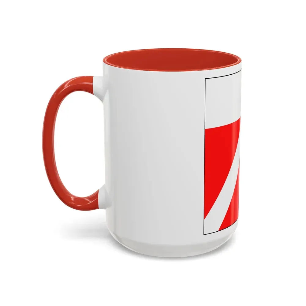 Flag of Yens Switzerland - Accent Coffee Mug - Go Mug Yourself
