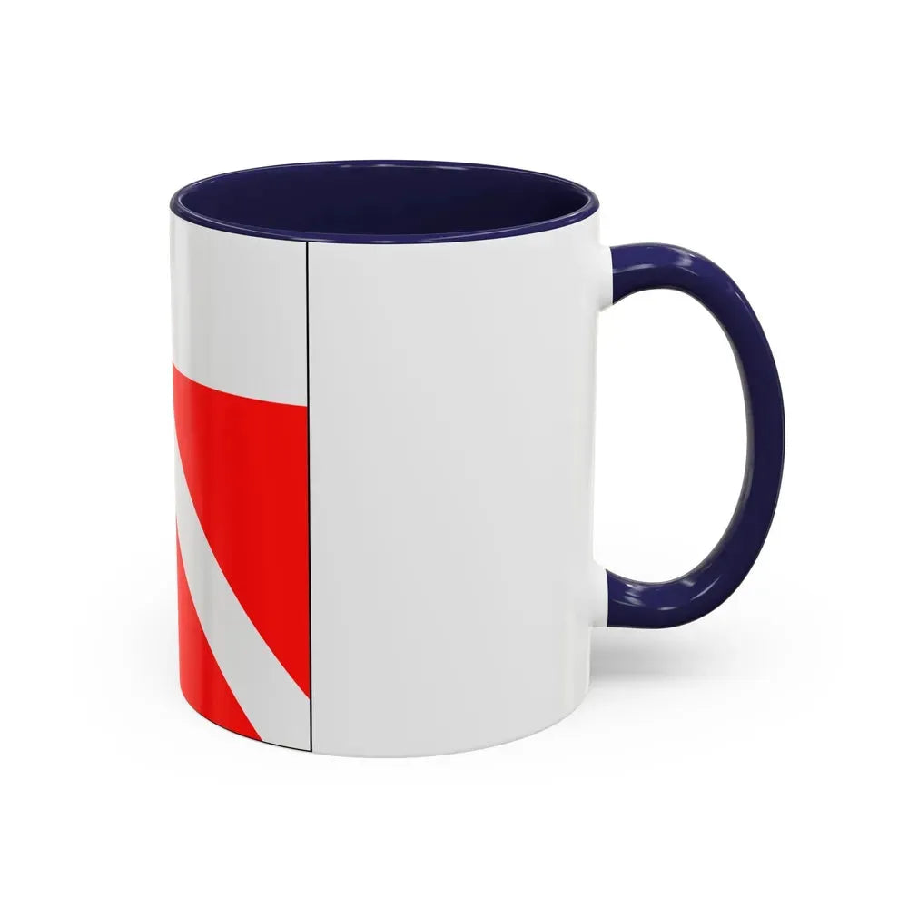Flag of Yens Switzerland - Accent Coffee Mug - Go Mug Yourself