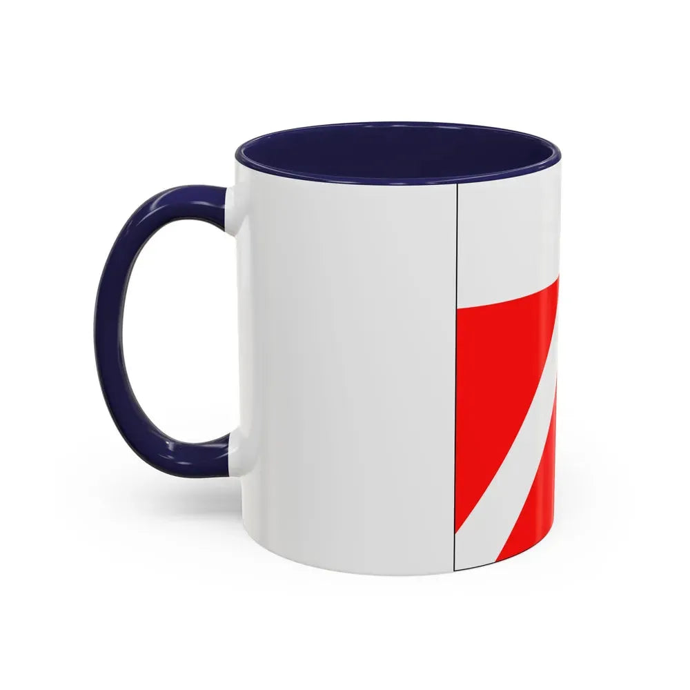 Flag of Yens Switzerland - Accent Coffee Mug - Go Mug Yourself