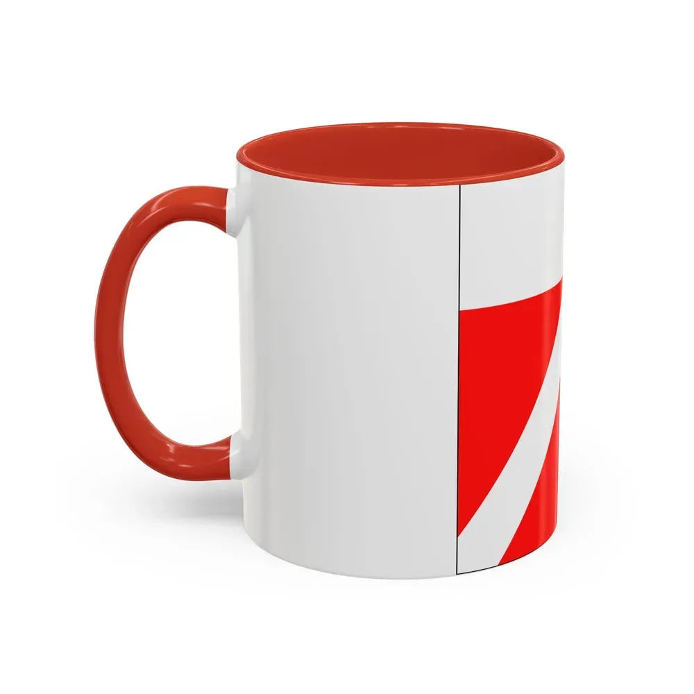 Flag of Yens Switzerland - Accent Coffee Mug - Go Mug Yourself