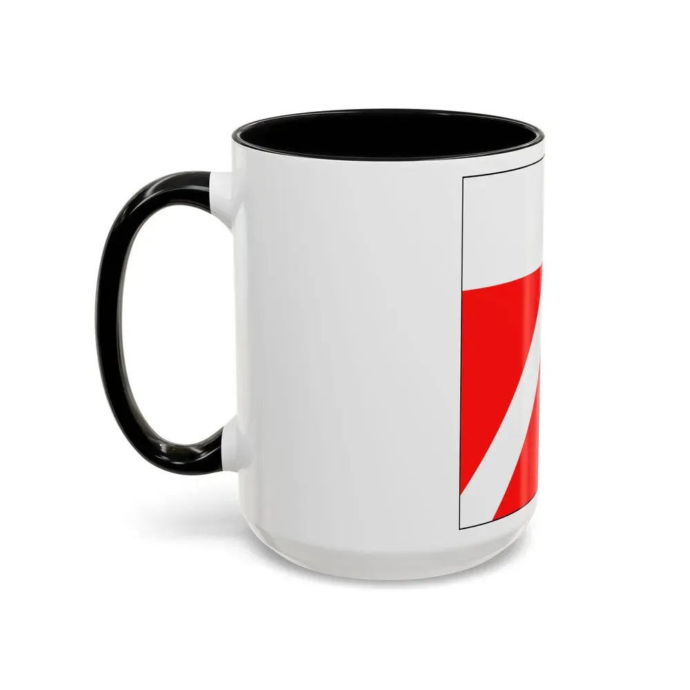 Flag of Yens Switzerland - Accent Coffee Mug - Go Mug Yourself