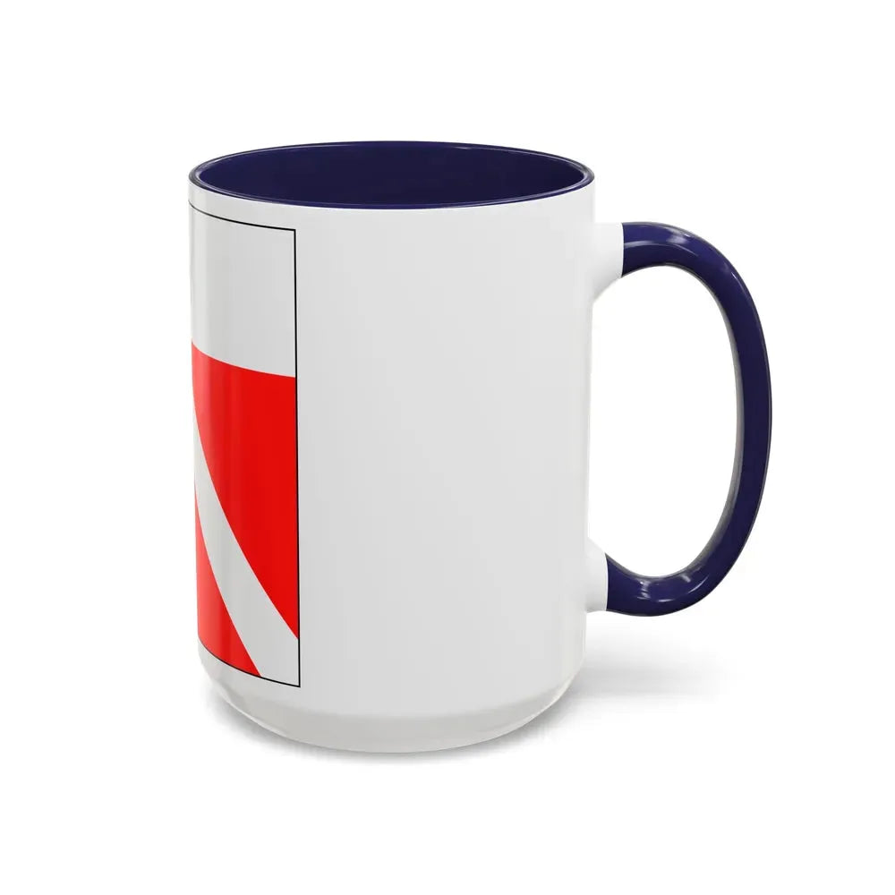 Flag of Yens Switzerland - Accent Coffee Mug - Go Mug Yourself